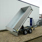 Cheval Liberté Debon PW1.2 Lux – 2000 kg Heckkippanhänger mit Seitenauslegern – 306 x 155 x 60 cm – Elektrische Pumpe