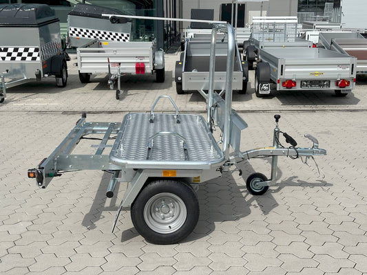 Debon Roadster Camp – Motorradanhänger 750 kg – 0,8 x 2 m – verzinkt