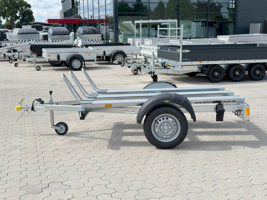 Humbaur HM 752113 – Motorradanhänger – 750 kg – 2,09 m x 1,36 m – verzinkt