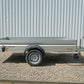 Humbaur ha 133015 – Flachaufbau – 1,3 t – 3,03 m x 1,5 m x 0,35 m – Frontklappe – gebremst
