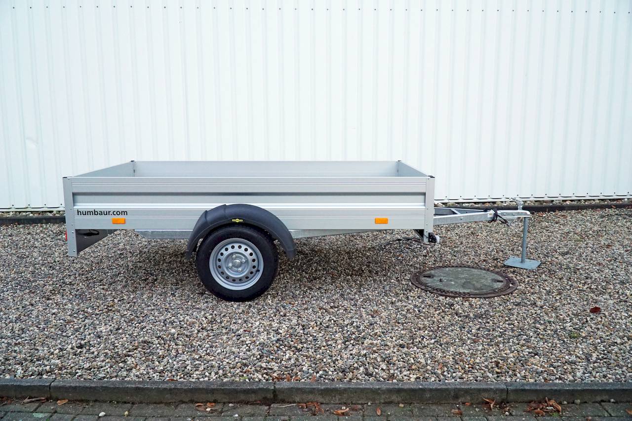 Humbaur ha 752513 – Flachprofil – 750 kg – 2,51 m x 1,31 m x 0,35 m – Frontklappe