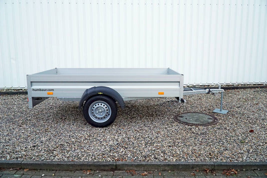 Humbaur ha 752513 – Flachprofil – 750 kg – 2,51 m x 1,31 m x 0,35 m – Frontklappe
