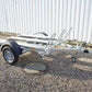 Humbaur HM 102113 – Motorradanhänger – 1 t – 2,09 m x 1,36 m – gebremst – verzinkt