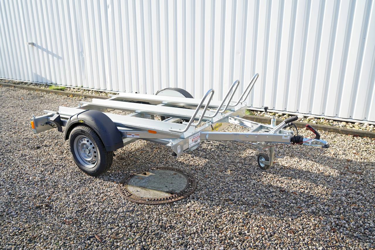 Humbaur HM 102113 – Motorradanhänger – 1 t – 2,09 m x 1,36 m – gebremst – verzinkt