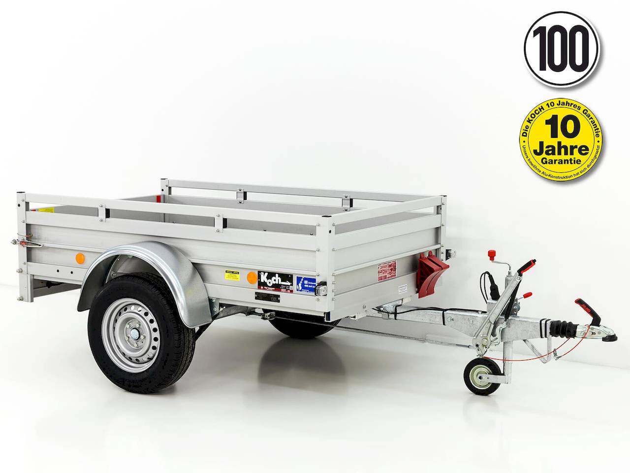 Koch 3.13 Tieflader – 1,3 t – 2 m x 1,25 m x 0,45 m – gebremst – verzinkt