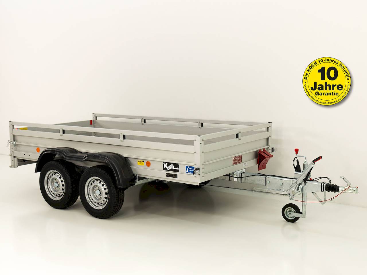 Koch 7.20 Tieflader – 2 t – 3 m x 1,5 m x 0,45 m – gebremst – verzinkt