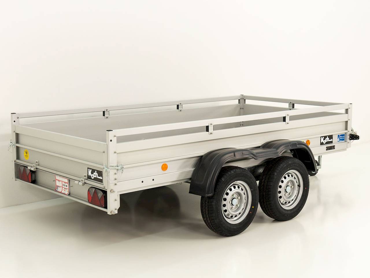 Koch 7.20 Tieflader – 2 t – 3 m x 1,5 m x 0,45 m – gebremst – verzinkt