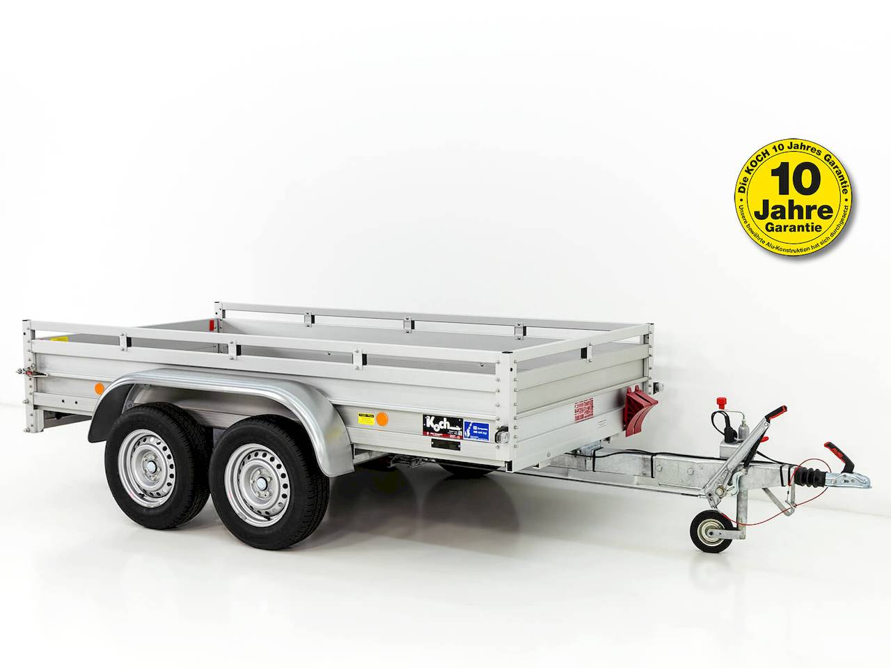 Koch 7.26 Tieflader – 2,6 t – 3 m x 1,5 m x 0,45 m – gebremst – verzinkt