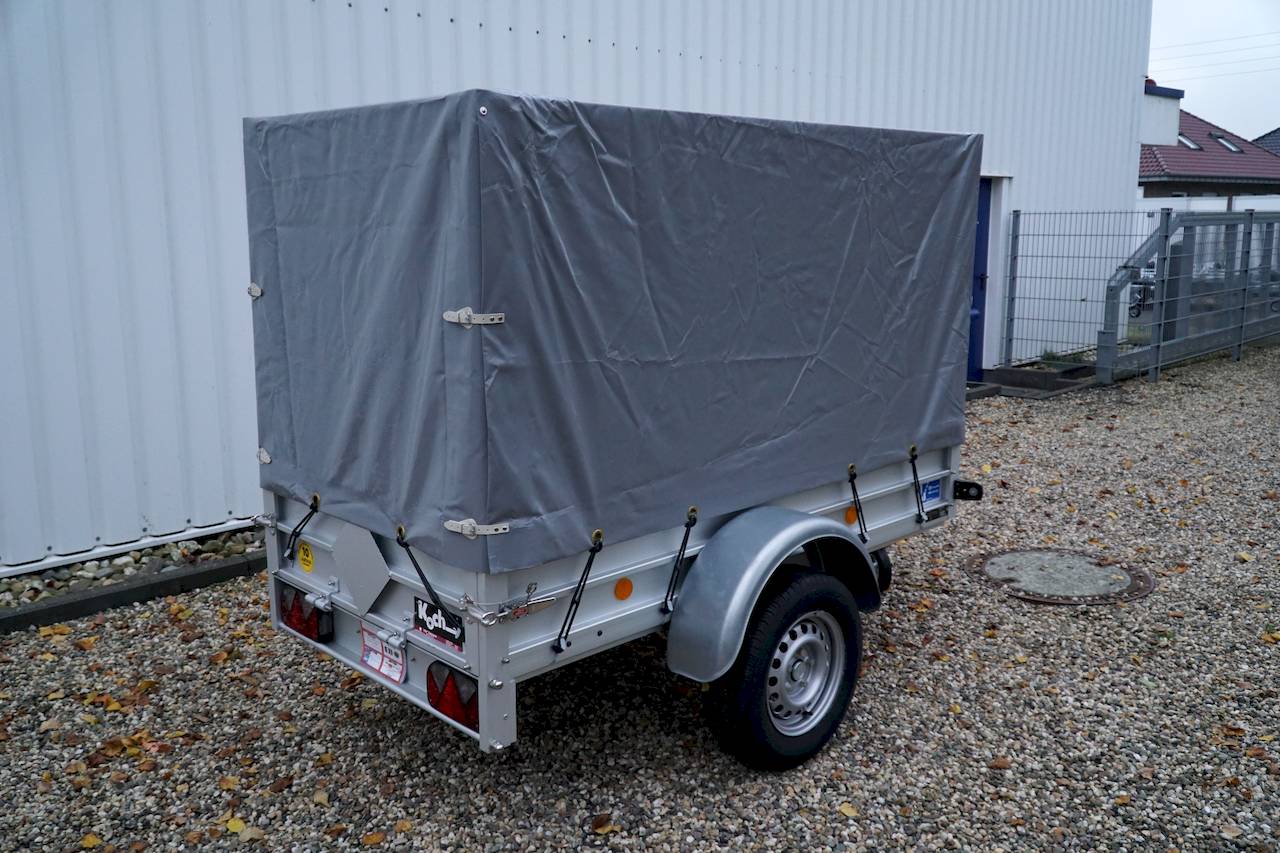 Koch B1000 Anhänger – geschlossener Anhänger – 1 t – 2,05 m x 1,05 m x 1,3 m – gebremst