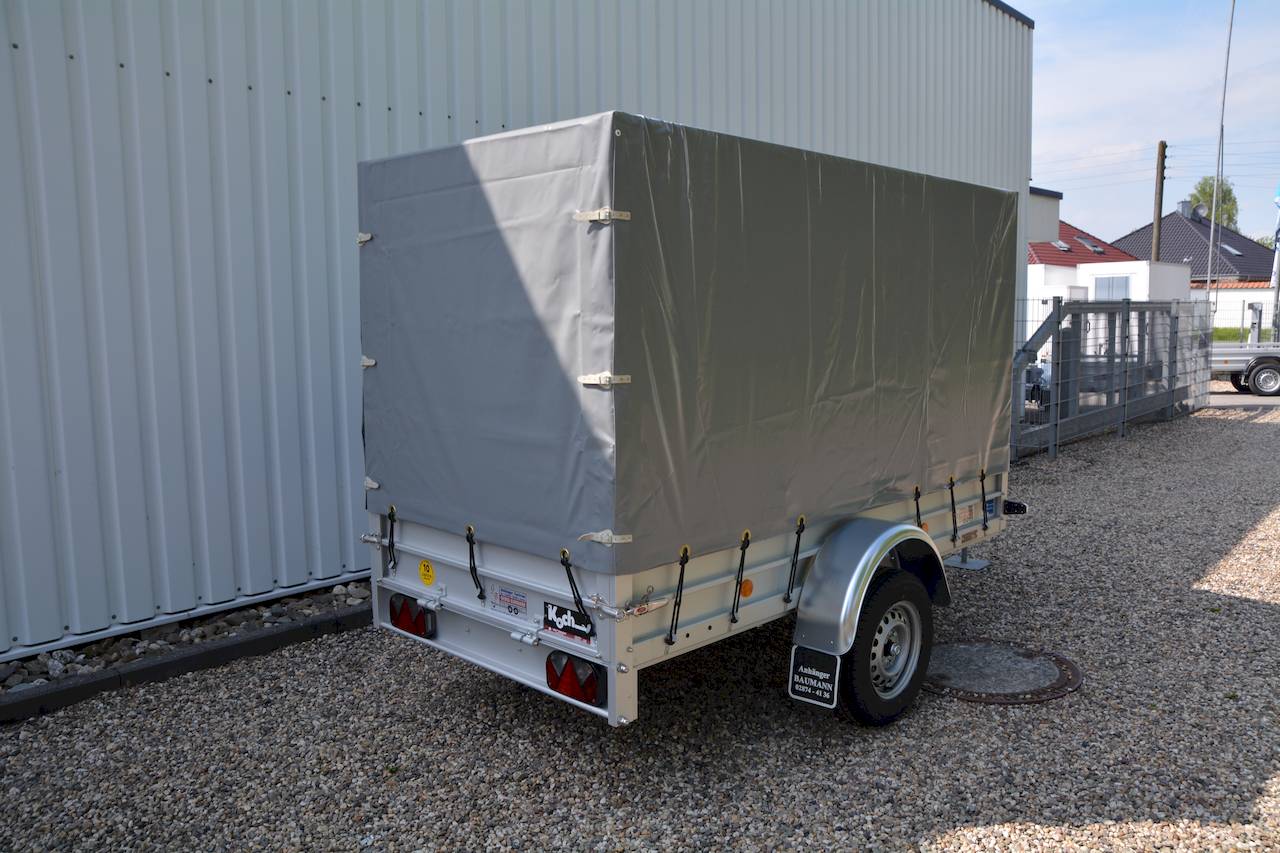 Koch U4 Anhänger – geschlossener Anhänger – 750 kg – 2,5 m x 1,25 m x 1,5 m – verzinkt