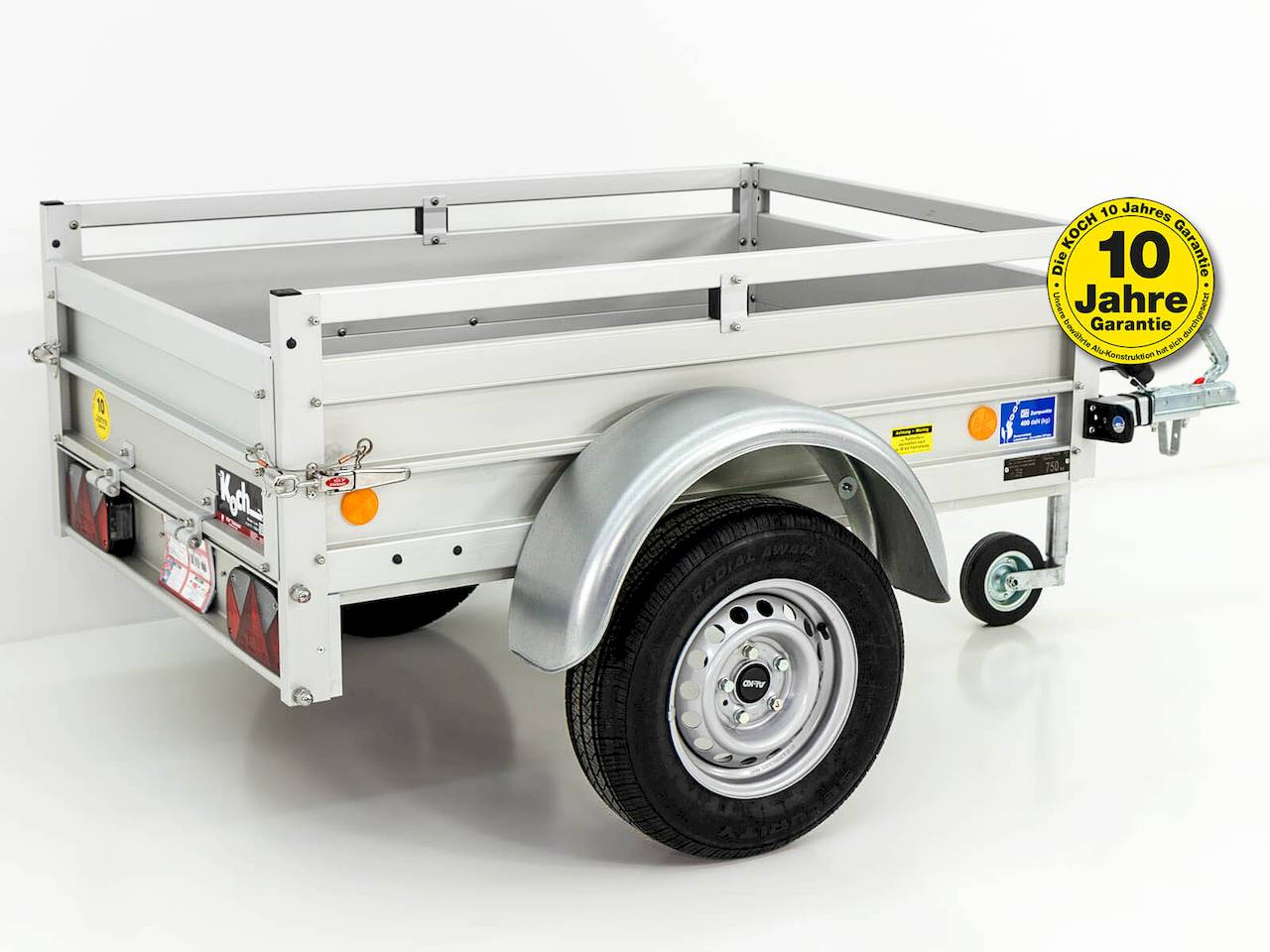Koch U1 Tieflader – 750 kg – 1,5 m x 1,05 m x 0,45 m – verzinkt
