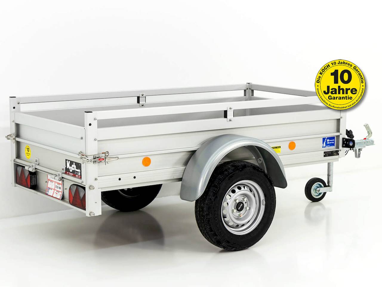 Koch U2 Tieflader – 750 kg – 2,05 m x 1,05 m x 0,45 m – Aluminiumboden