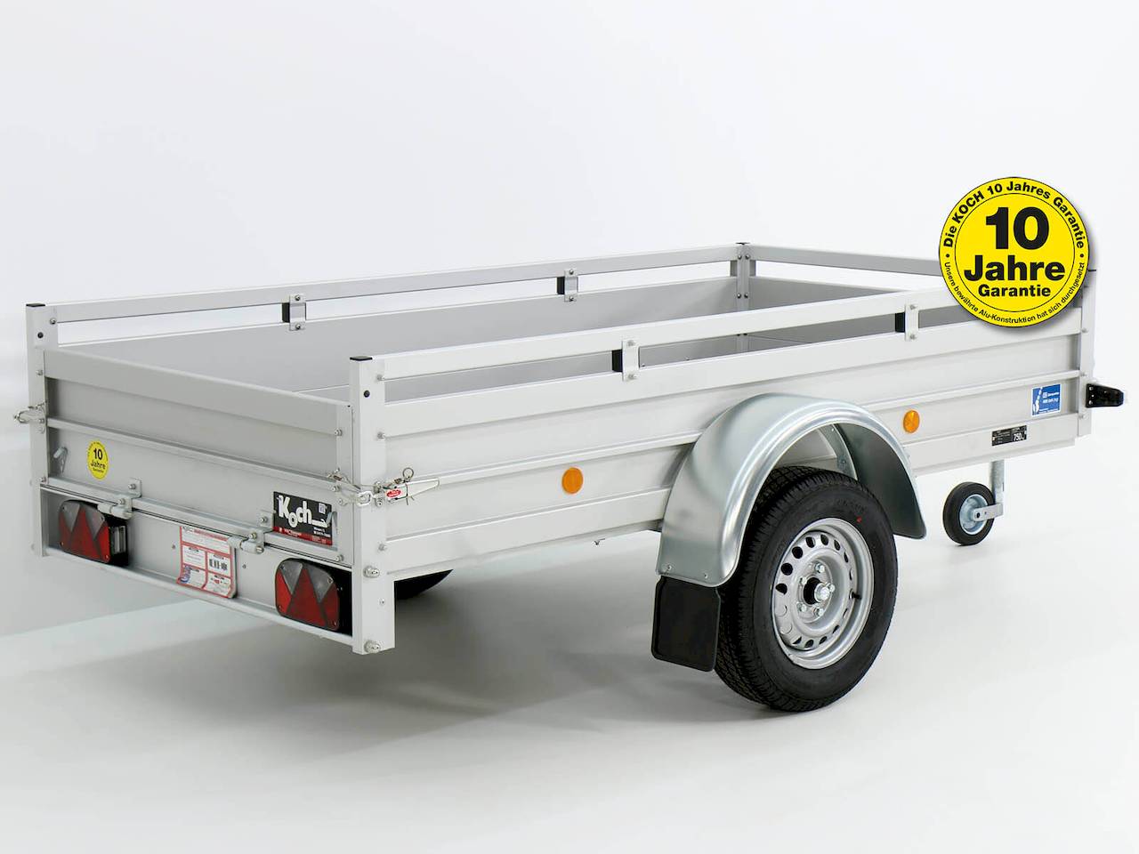 Koch U4 Tieflader – 750 kg – 2,5 m x 1,25 m x 0,45 m – Aluminiumboden